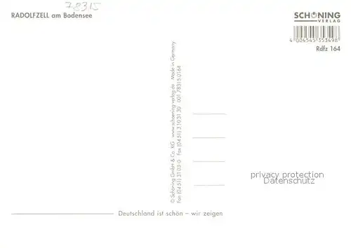 AK / Ansichtskarte Radolfzell_Bodensee Teilansichten Hafen Promenade Kirche Fliegeraufnahme Radolfzell Bodensee Kat. Radolfzell am Bodensee