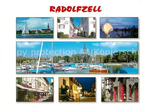 AK / Ansichtskarte Radolfzell_Bodensee Teilansichten Innenstadt Hafen Muenster Radolfzell Bodensee Kat. Radolfzell am Bodensee