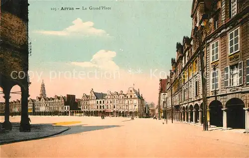 AK / Ansichtskarte Arras_Pas de Calais Grand Place Arras_Pas de Calais Kat. Arras