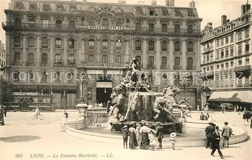 AK / Ansichtskarte Lyon_France Brunnen Bartholdi  Lyon France Kat. Lyon