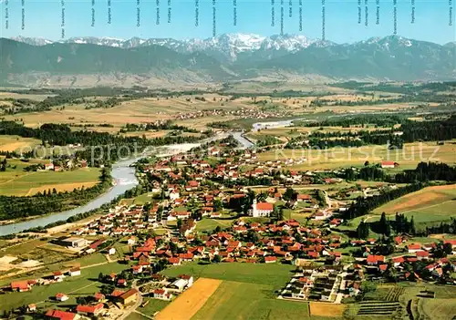 AK / Ansichtskarte Lechbruck_See Alpenpanorama Fliegeraufnahme Lechbruck See Kat. Lechbruck am See