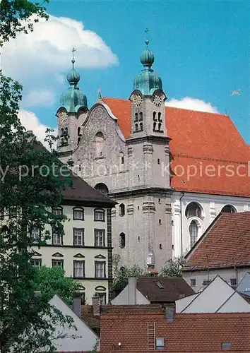 AK / Ansichtskarte Landsberg_Lech Ehem. Jesuitenkirche Hl Kreuz ehem. Jesuitengymnasium Landsberg_Lech Kat. Landsberg am Lech