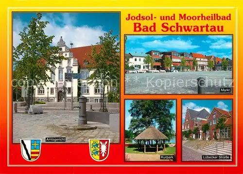 AK / Ansichtskarte Bad_Schwartau Amtsgericht Markt Kurpark Luebecker Strasse Jodsolbad Moorheilbad Bad_Schwartau Kat. Bad Schwartau