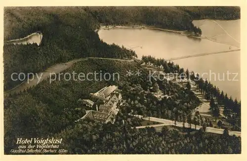 AK / Ansichtskarte Clausthal Zellerfeld Hotel Voigtslust Fliegeraufnahme Clausthal Zellerfeld Kat. Clausthal Zellerfeld