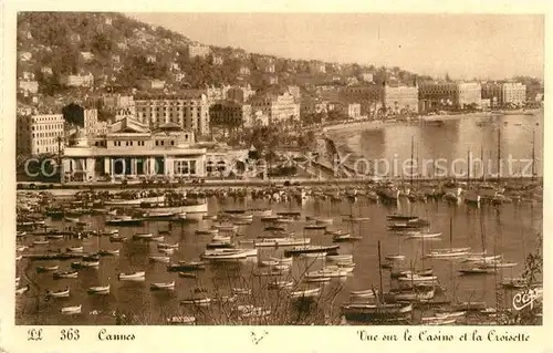 AK / Ansichtskarte Cannes_Alpes Maritimes Vue sur le Casino et la Croisette Cannes Alpes Maritimes Kat. Cannes