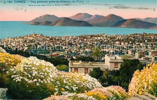 AK / Ansichtskarte Cannes_Alpes Maritimes Vue generale prise du Chateau de Pezou Cannes Alpes Maritimes Kat. Cannes