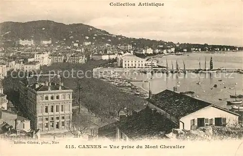 AK / Ansichtskarte Cannes_Alpes Maritimes Vue prise du Mont Chevalier Cannes Alpes Maritimes Kat. Cannes