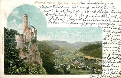 AK / Ansichtskarte Lichtenstein_Wuerttemberg Schloss Honauer Thal Lichtenstein_Wuerttemberg Kat. Lichtenstein