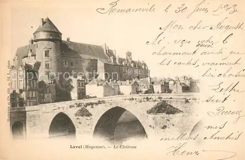 AK / Ansichtskarte Laval_Mayenne Chateau Laval Mayenne Kat. Laval