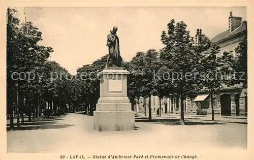 AK / Ansichtskarte Laval_Mayenne Statue Amrosse Parc Promenade de Change Laval Mayenne Kat. Laval