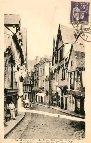 AK / Ansichtskarte Laval_Mayenne Grande Rue  Laval Mayenne Kat. Laval