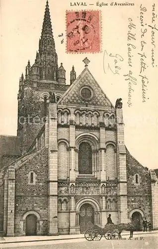 AK / Ansichtskarte Laval_Mayenne Eglise d Avesnieres Laval Mayenne Kat. Laval