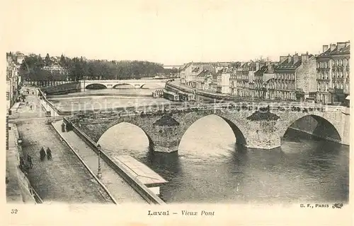 AK / Ansichtskarte Laval_Mayenne Vieux Pont Laval Mayenne Kat. Laval