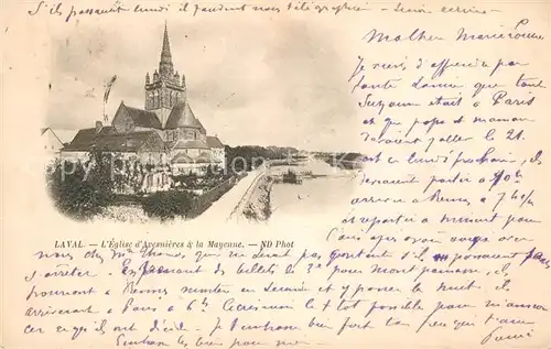 AK / Ansichtskarte Laval_Mayenne Eglise Avesnieres  Laval Mayenne Kat. Laval
