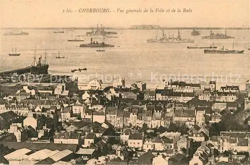 AK / Ansichtskarte Cherbourg_Octeville_Basse_Normandie Panorama Ville Rade Cherbourg_Octeville Kat. Cherbourg Octeville