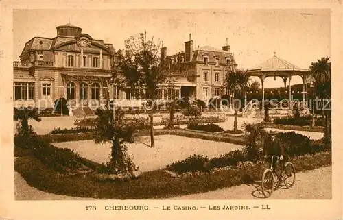 AK / Ansichtskarte Cherbourg_Octeville_Basse_Normandie Casino Les Jardins Cherbourg_Octeville Kat. Cherbourg Octeville