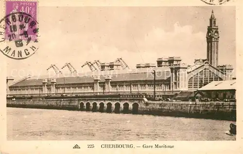 AK / Ansichtskarte Cherbourg_Octeville_Basse_Normandie Gare Maritime Cherbourg_Octeville Kat. Cherbourg Octeville