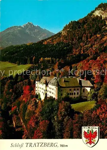 AK / Ansichtskarte Jenbach_Tirol Fliegeraufnahme Schloss Tratzberg Jenbach Tirol