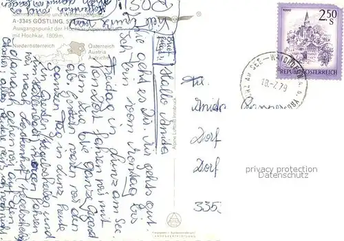 AK / Ansichtskarte Goestling_Ybbs Fliegeraufnahme Hochkar Goestling_Ybbs Kat. Goestling an der Ybbs