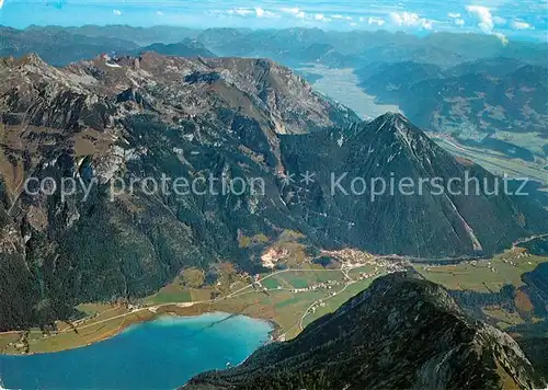 AK / Ansichtskarte Maurach_Achensee Fliegeraufnahme Rofangebret Inntal Zahmer Wilder Kaiser Maurach Achensee