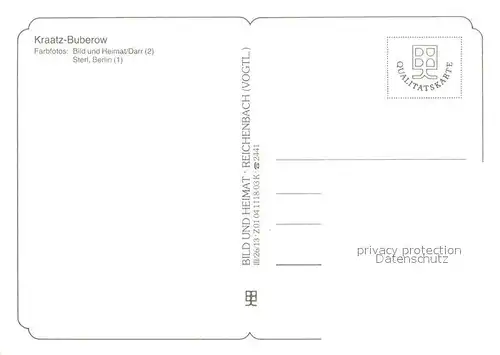 AK / Ansichtskarte Kraatz Buberow Kirche  Kraatz Buberow Kat. Gransee