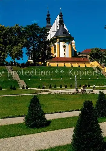 AK / Ansichtskarte Neuzelle Klostergarten Katholische Kirche  Neuzelle Kat. Neuzelle