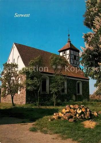 AK / Ansichtskarte Serwest Dorfkirche  Serwest Kat. Chorin