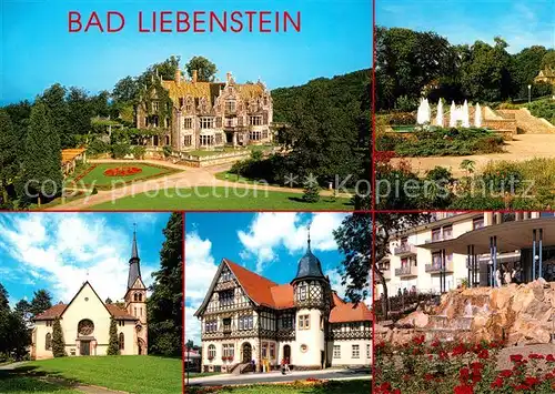 AK / Ansichtskarte Bad_Liebenstein Schloss Altenstein Rosengarten Wasserspiele Kirche Postamt Lauterbach Klinik Bad_Liebenstein Kat. Bad Liebenstein