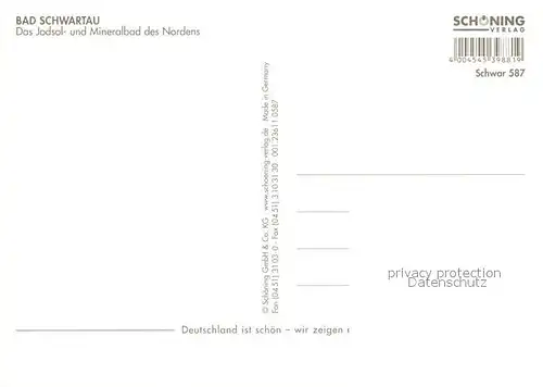 AK / Ansichtskarte Bad_Schwartau Brunnen Fussgaengerzone Haeuserpartie Kurzentrum Park Jodsolbad Mineralbad Bad_Schwartau Kat. Bad Schwartau