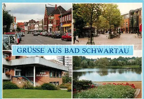 AK / Ansichtskarte Bad_Schwartau Strassenpartie Innenstadt Fussgaengerzone Klinik Kurpark Promenade Bad_Schwartau Kat. Bad Schwartau