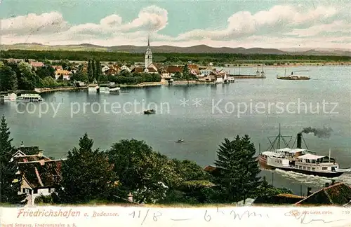 AK / Ansichtskarte Friedrichshafen_Bodensee Panorama Friedrichshafen Bodensee Kat. Friedrichshafen