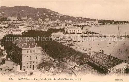 AK / Ansichtskarte Cannes_Alpes Maritimes Vue generale prise du Mont Chevalier Cannes Alpes Maritimes Kat. Cannes