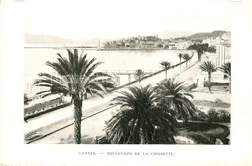 AK / Ansichtskarte Cannes_Alpes Maritimes Boulevard de la Croisette Cannes Alpes Maritimes Kat. Cannes