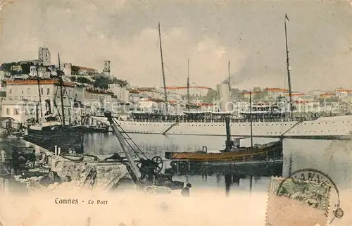 AK / Ansichtskarte Cannes_Alpes Maritimes Le Port Cannes Alpes Maritimes Kat. Cannes