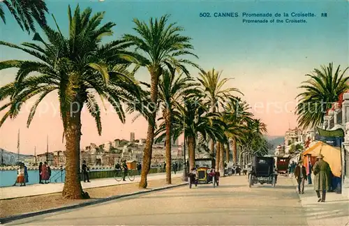 AK / Ansichtskarte Cannes_Alpes Maritimes Promenade de la Croisette Cannes Alpes Maritimes Kat. Cannes