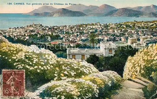 AK / Ansichtskarte Cannes_Alpes Maritimes Vue generale prise du Chateau de Petou Cannes Alpes Maritimes Kat. Cannes