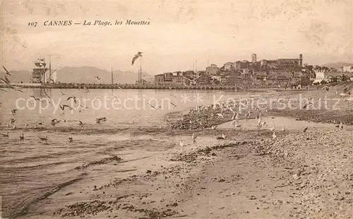 AK / Ansichtskarte Cannes_Alpes Maritimes La Plage les Mouettes Cannes Alpes Maritimes Kat. Cannes