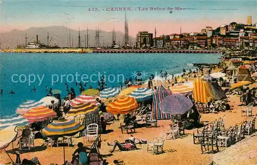 AK / Ansichtskarte Cannes_Alpes Maritimes Les Bains de Mer Cannes Alpes Maritimes Kat. Cannes