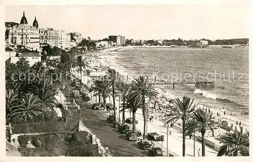 AK / Ansichtskarte Cannes_Alpes Maritimes La Promenade de la Croisette et les Grands Hotels Cannes Alpes Maritimes Kat. Cannes