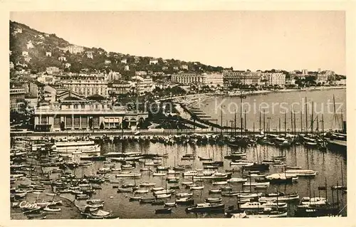 AK / Ansichtskarte Cannes_Alpes Maritimes Le Casino le Port et la Croisette Cannes Alpes Maritimes Kat. Cannes