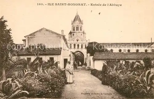 AK / Ansichtskarte Ile_Saint Honorat_Alpes_Maritimes Entree de l Abbaye Ile_Saint Honorat
