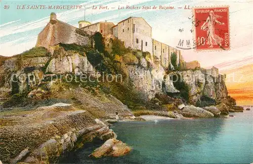 AK / Ansichtskarte Ile_Saint Honorat_Alpes_Maritimes Le Fort Les Rochers Saut de Bazaine Ile_Saint Honorat