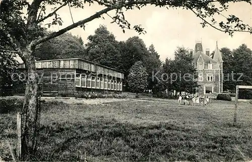 AK / Ansichtskarte Porcheresse_Namur Home van de Vrede Kosteel en Paviljoen Dhaenens Porcheresse Namur Kat. 