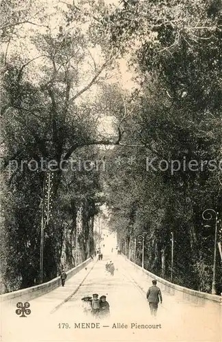 AK / Ansichtskarte Mende Allee Piencourt Mende Kat. Mende