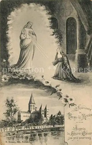 AK / Ansichtskarte Paray le Monial Aupres du Sacre Coeur jai prie pour vous Paray le Monial Kat. Paray le Monial