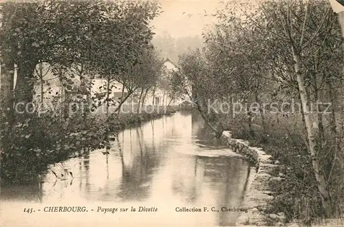 AK / Ansichtskarte Cherbourg_Octeville_Basse_Normandie Paysage sur la Divette Cherbourg_Octeville Kat. Cherbourg Octeville