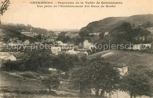 AK / Ansichtskarte Cherbourg_Octeville_Basse_Normandie Panorama de la Vallee de Quincampoix Vue prise de l Etablissement des Eaux de Roche Cherbourg_Octeville Kat. Cherbourg Octeville