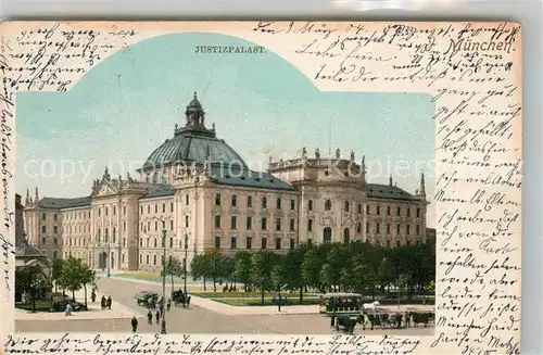 AK / Ansichtskarte Muenchen Justizpalast Muenchen Kat. Muenchen