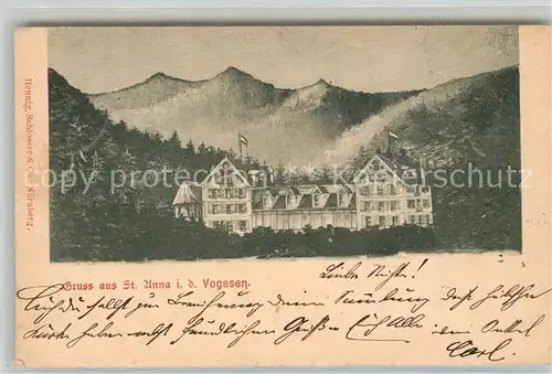 AK / Ansichtskarte St_Anna_Sulz Hotel St_Anna_Sulz Kat. Soultz Haut Rhin