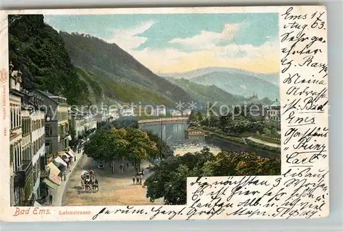 AK / Ansichtskarte Bad_Ems Lahnstrasse Bad_Ems Kat. Bad Ems